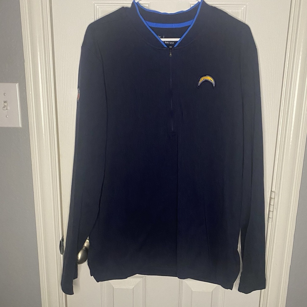 Nike‎ NFL Los Angeles Chargers Women's Large Jacket Pullover Top Soft Lined Warm